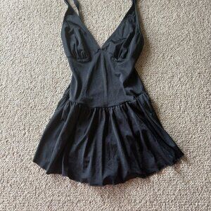 Vintage Givenchy Swimwear – Black Skirted One Piece | Size 12 | Union Made